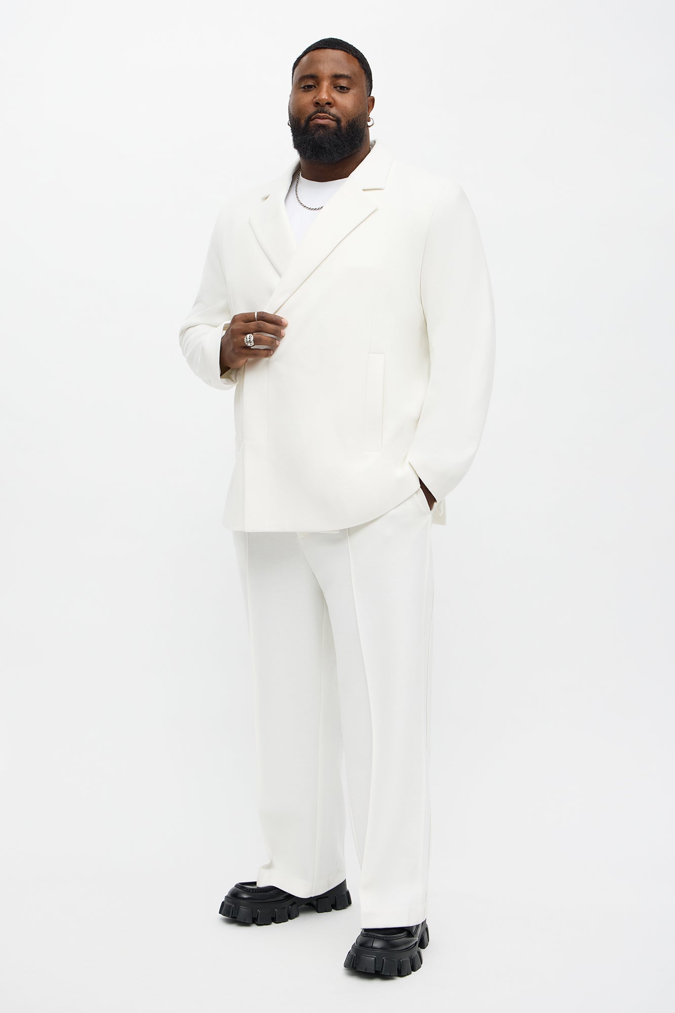 Baggy Mar Vista Stretch Tux Pant - Cream