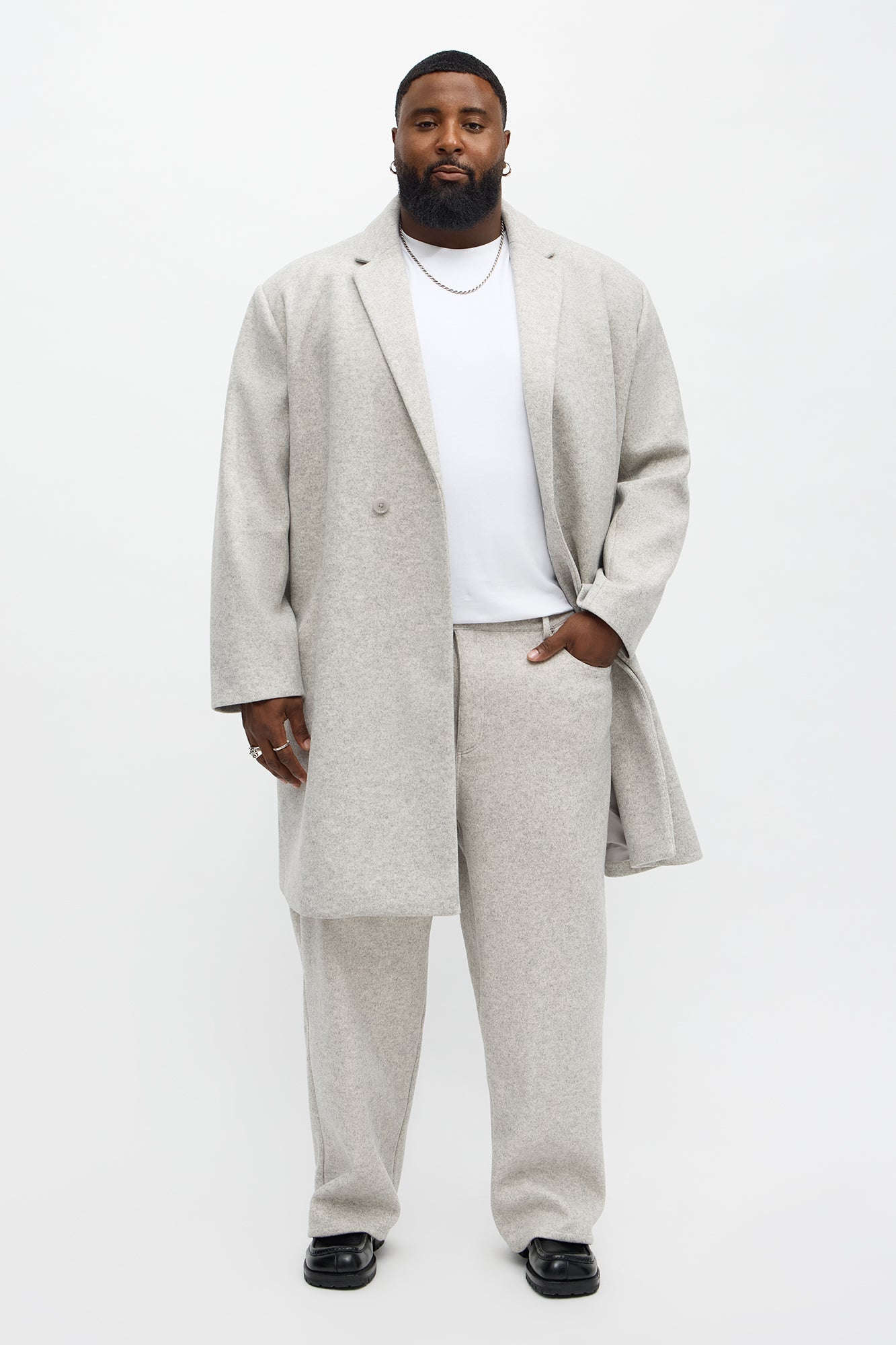 Straight Studio Pant - Grey