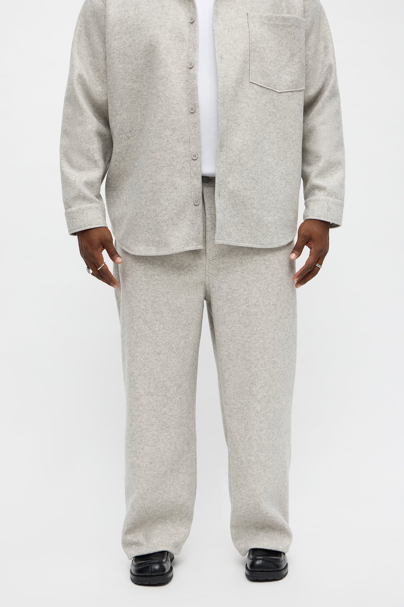 Straight Studio Pant - Grey