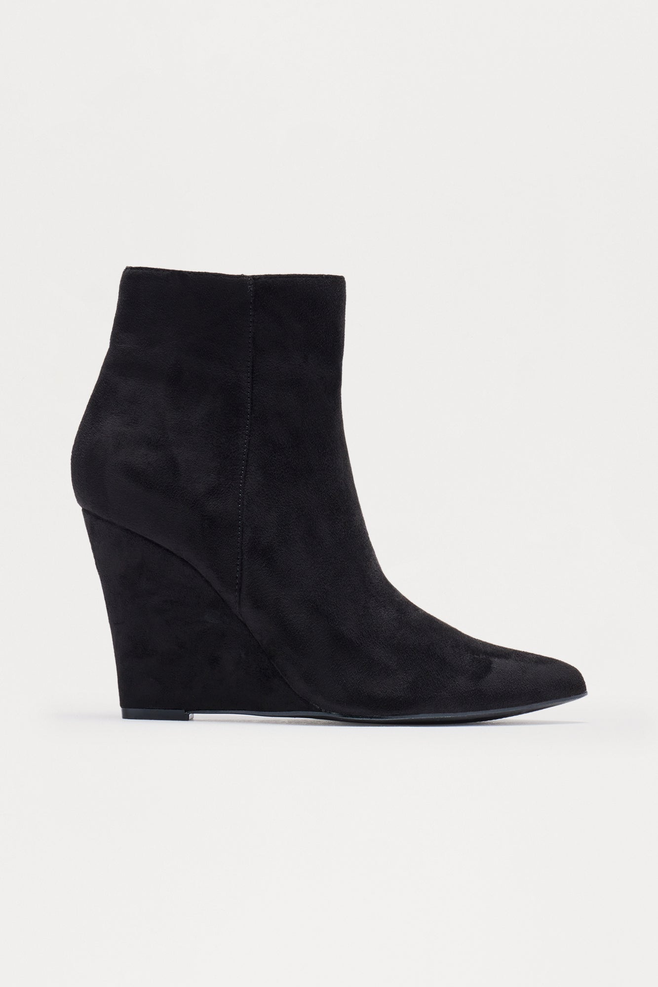 Bonnie Wedge Booties - Black