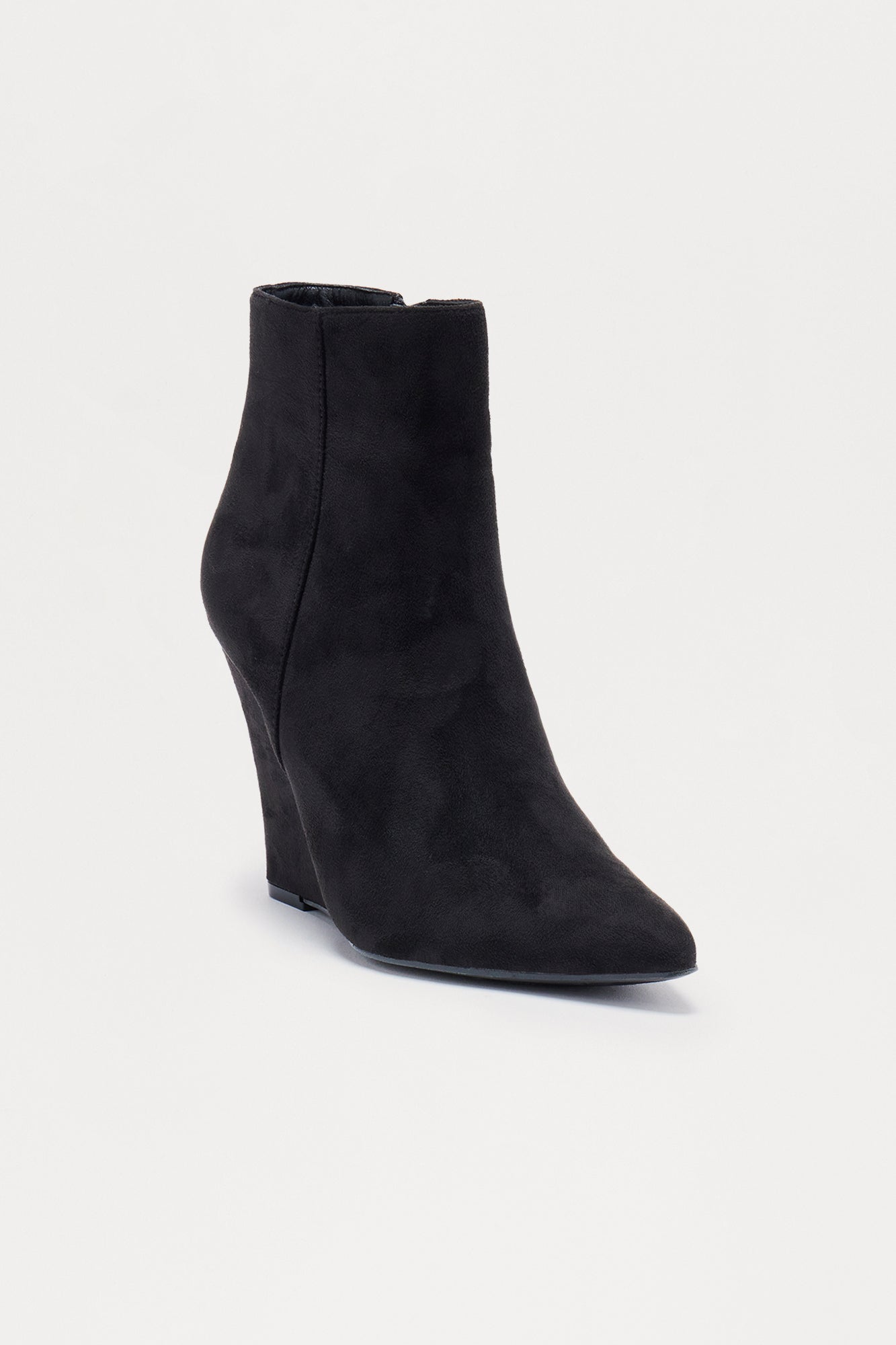Bonnie Wedge Booties - Black
