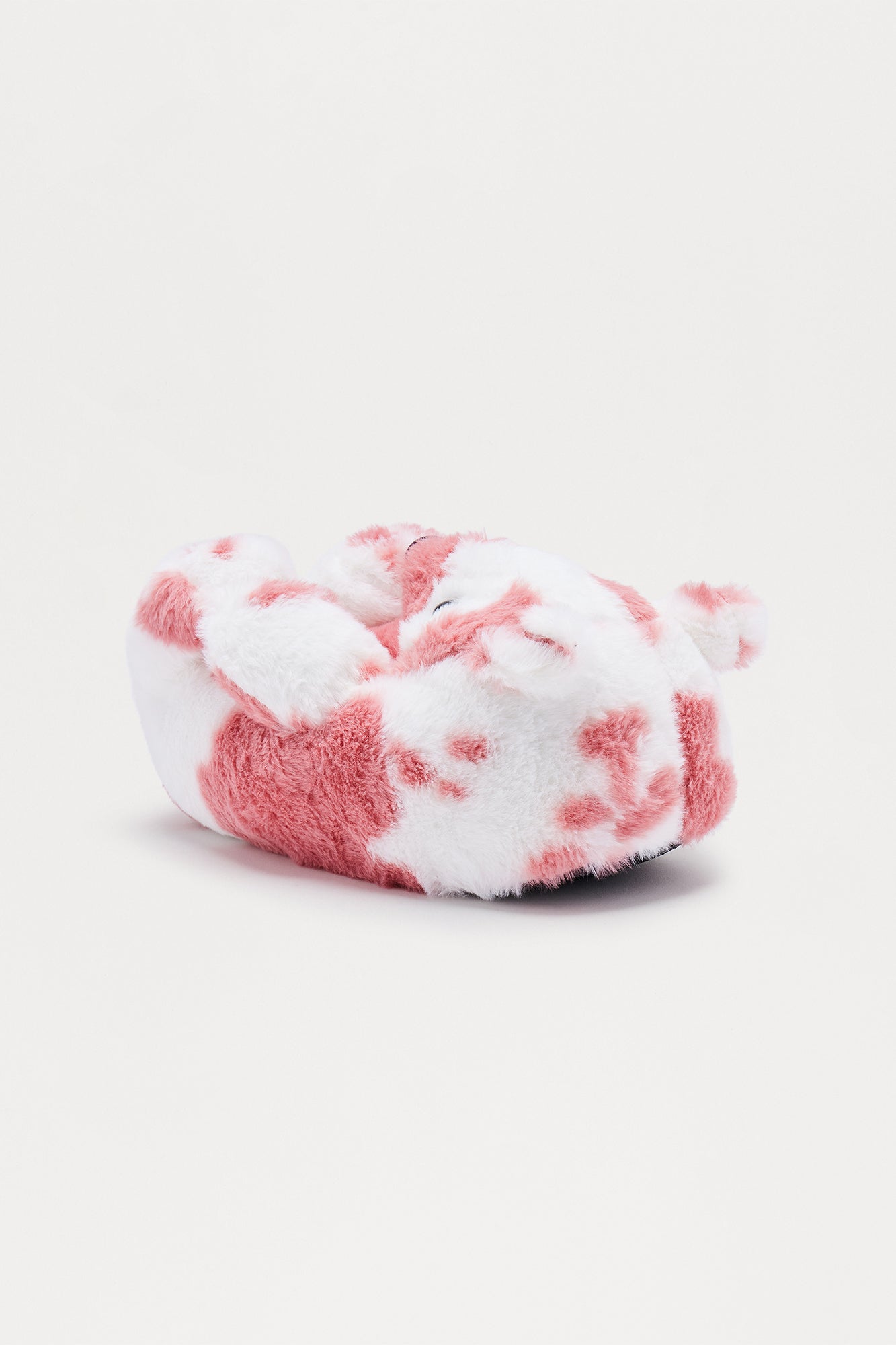 Camo Bear Faux Fur Slippers - Pink/combo
