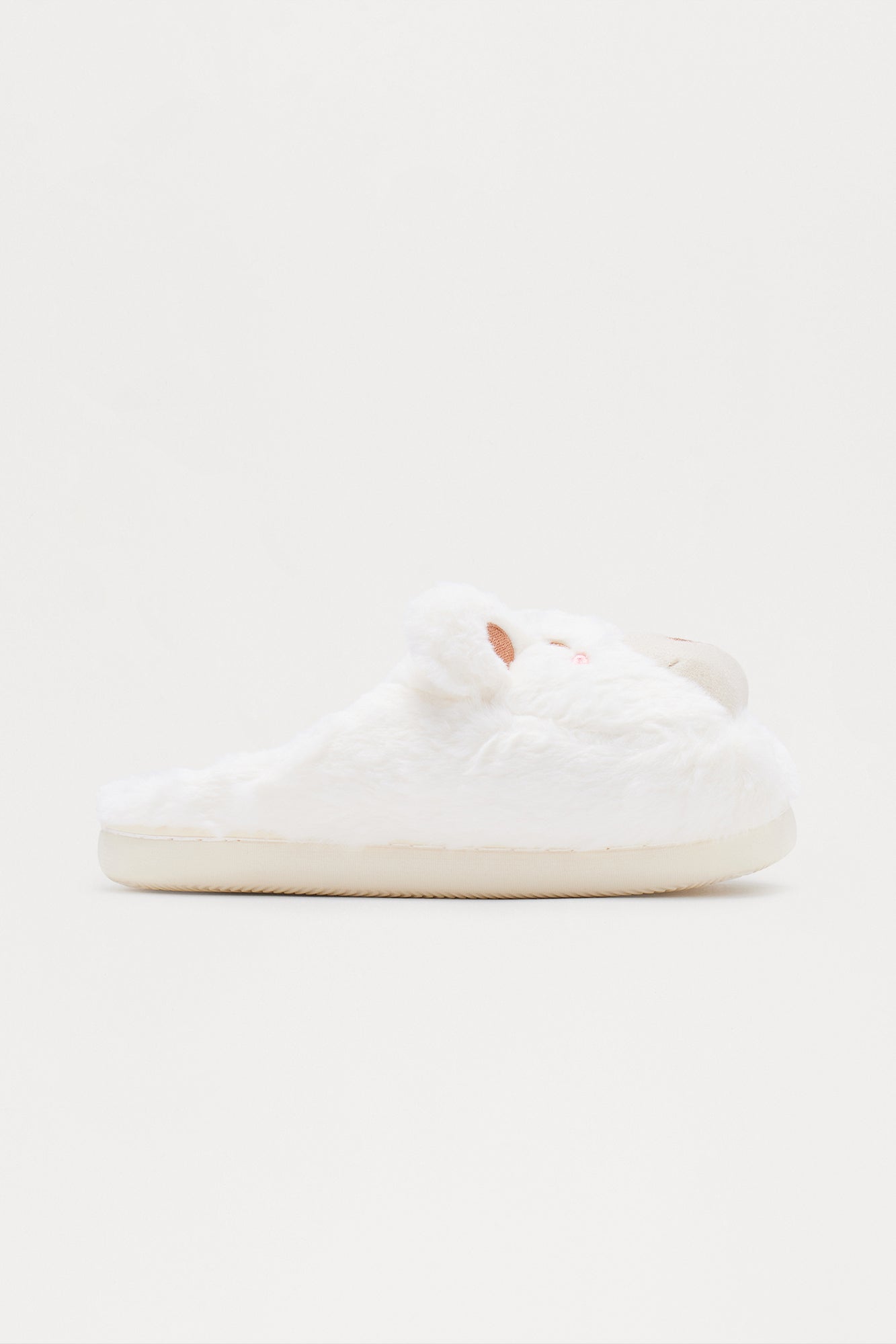 Buttercup Bear Slippers - Ivory