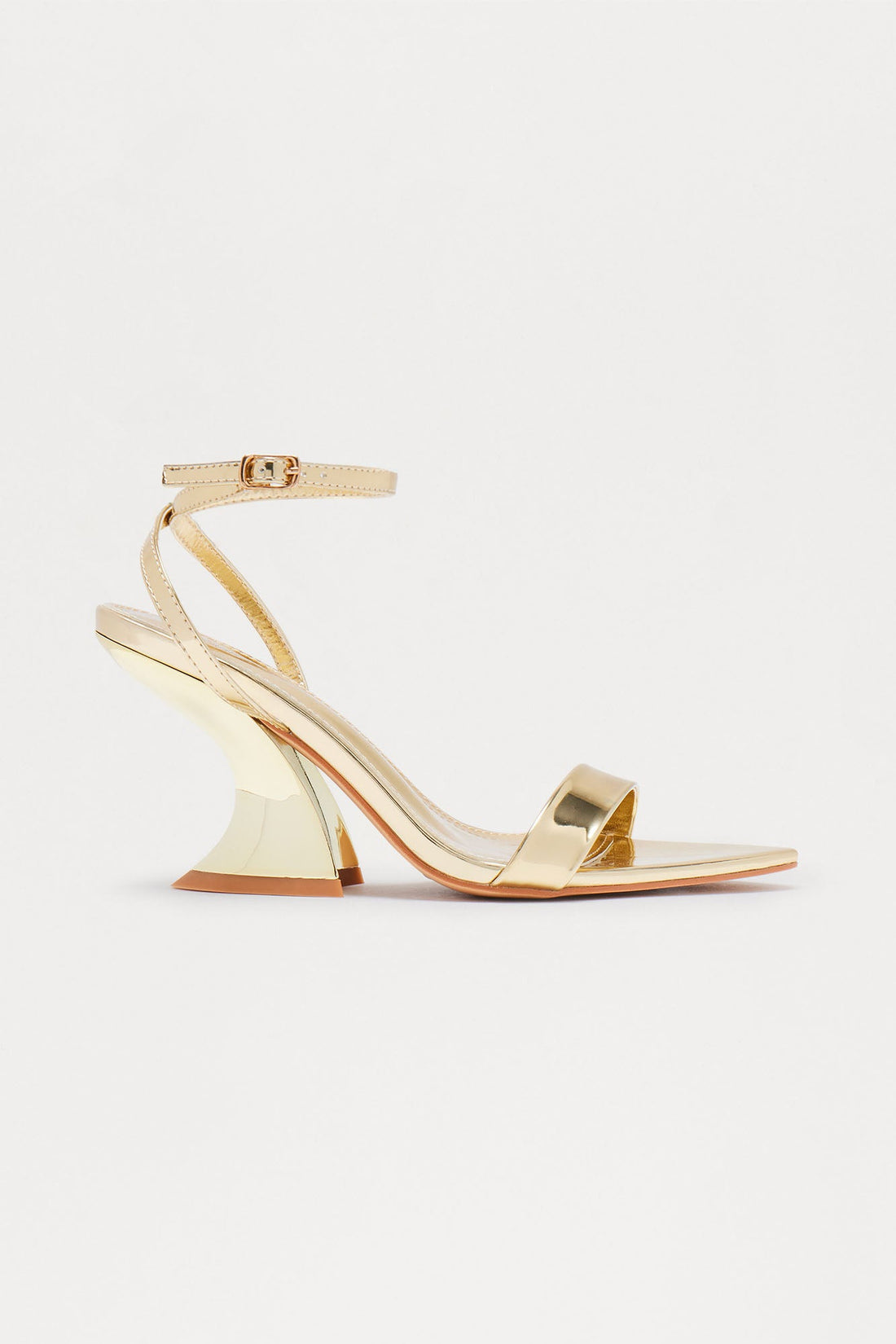 Darlie Faux Patent Novelty Wedges - Gold