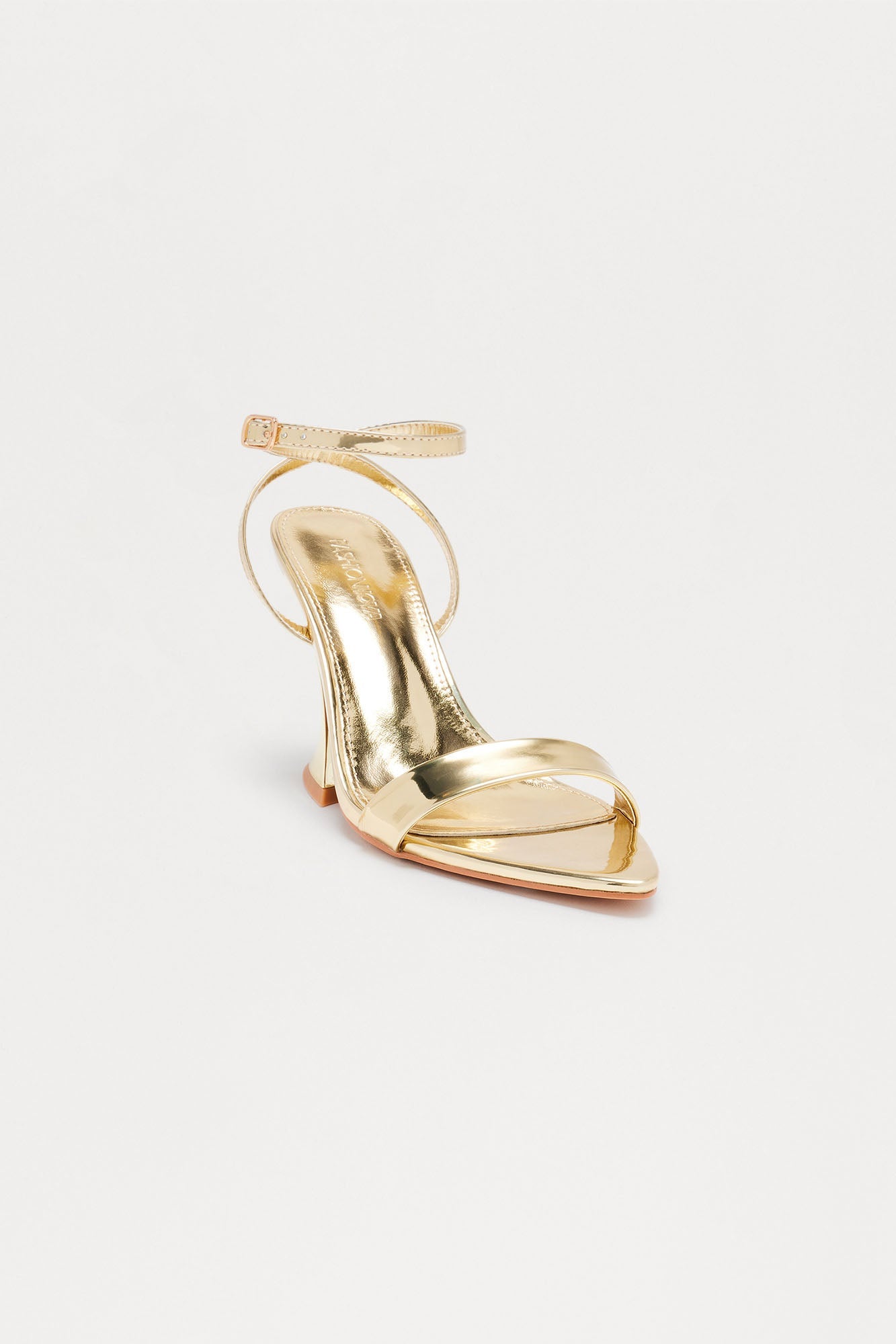 Darlie Faux Patent Novelty Wedges - Gold
