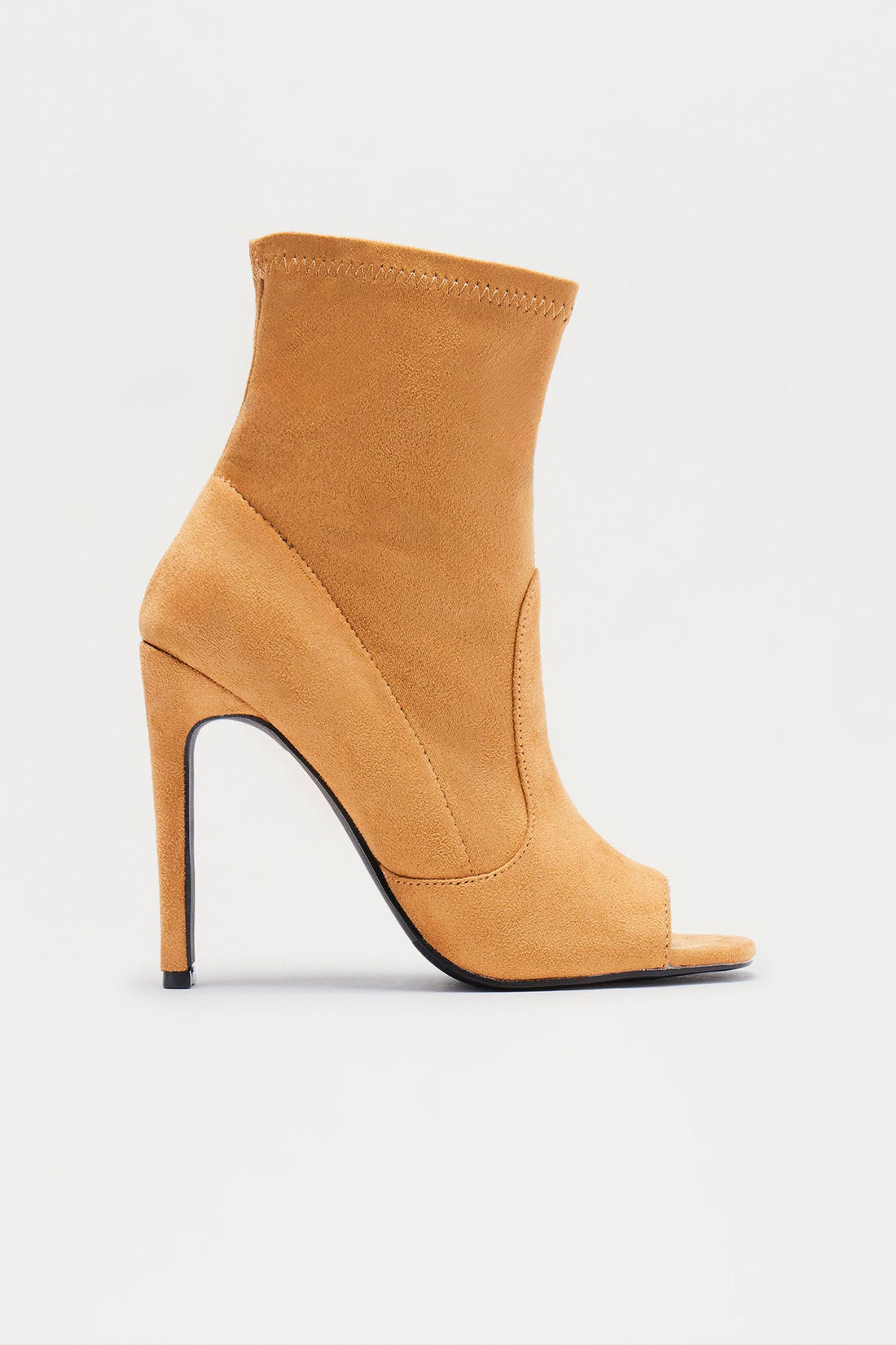 Jolyn Peep Toe Booties - Camel