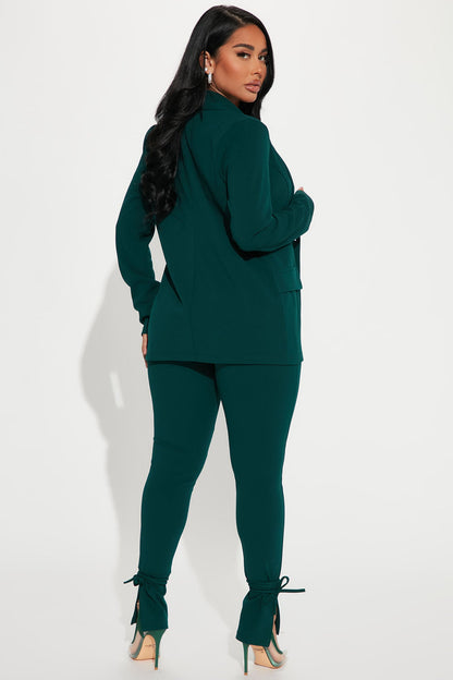 Head Of The Table Pant Suit - Hunter