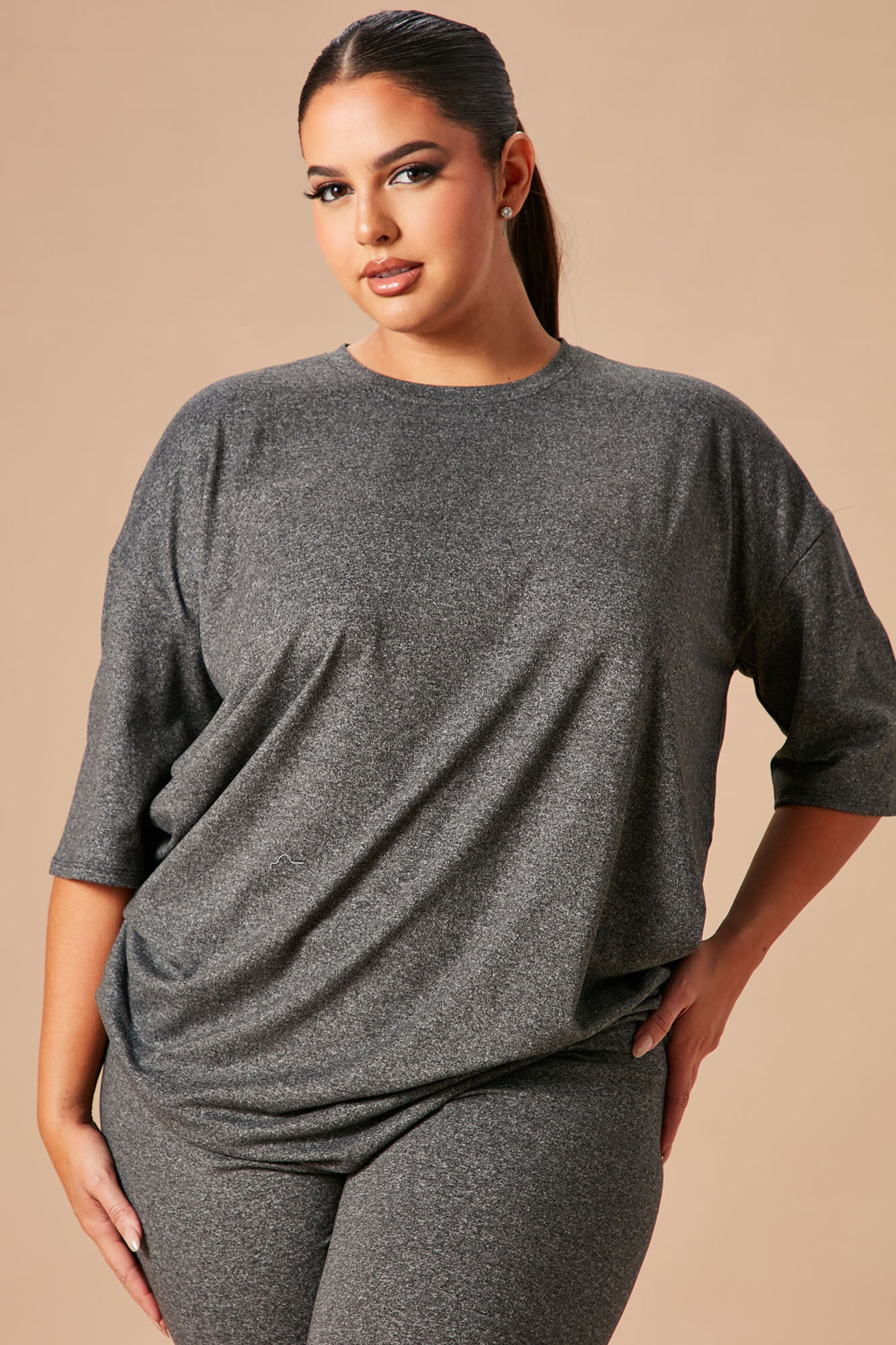 Weekend Vibes Legging Set - Charcoal