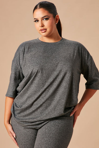 Weekend Vibes Legging Set - Charcoal