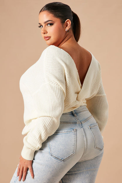 Falls Favorite Girl Sweater II - Ivory