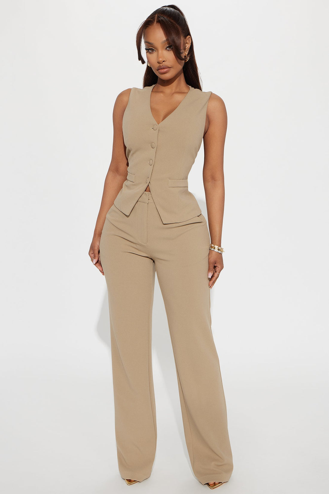 Core Competency Straight Leg Trouser - Taupe