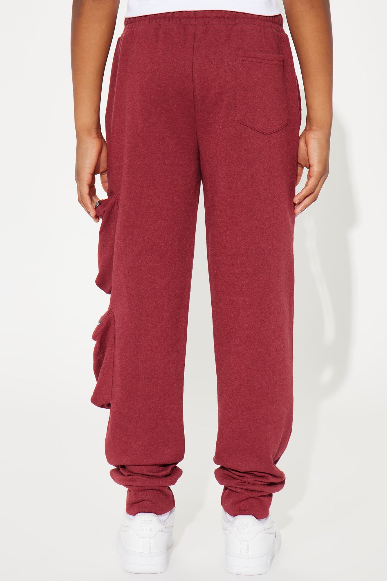 Mini Living Life Fleece Jogger Pant - Burgundy