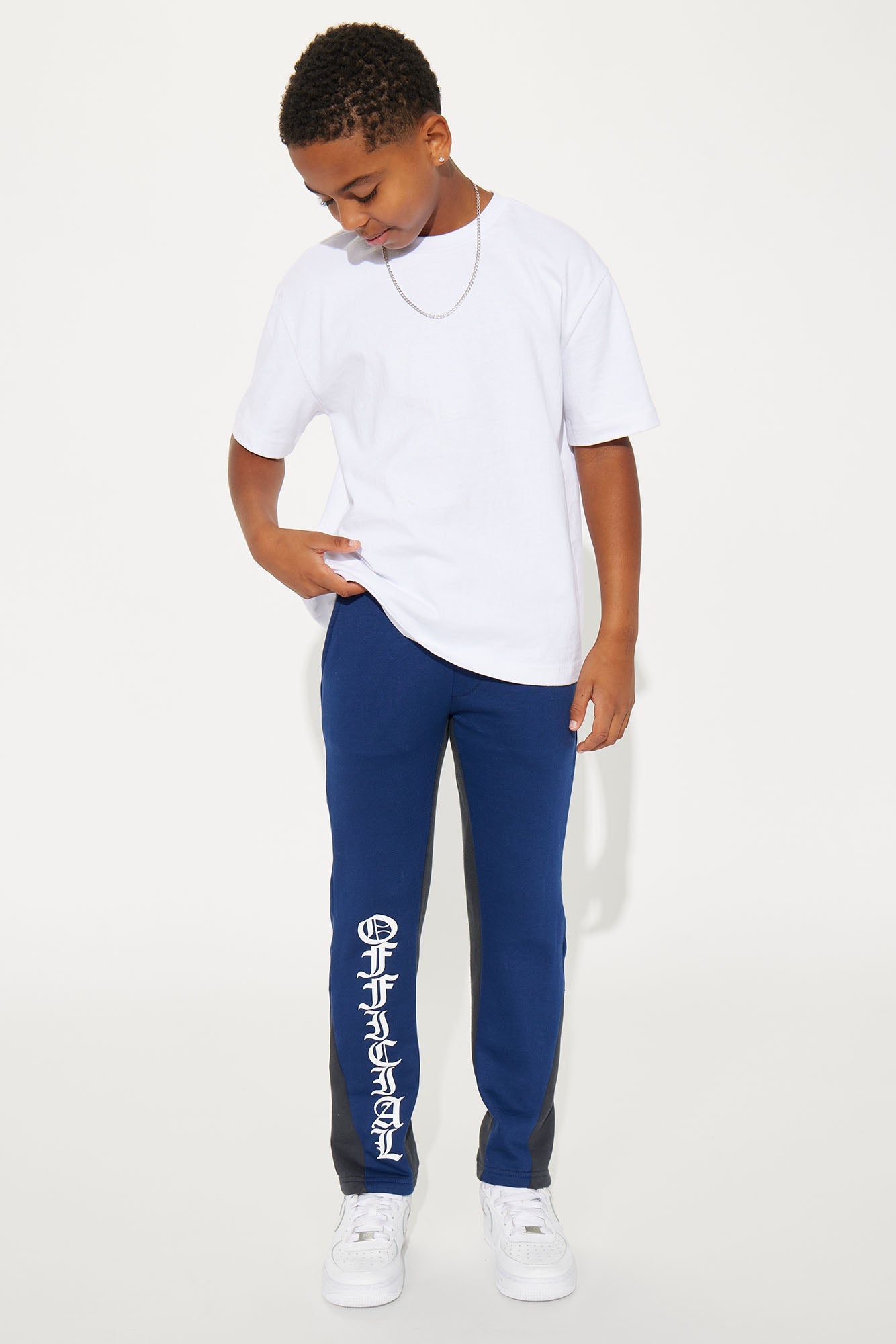 Mini Official Cut &amp; Sew Fleece Pant - Navy