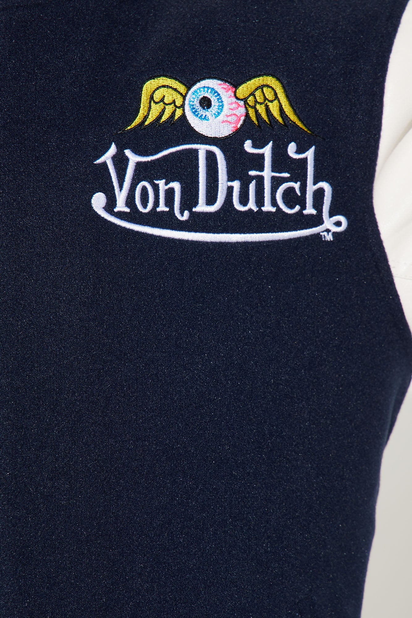 Mini Von Dutch Eyeball Varsity Jacket - Navy/combo