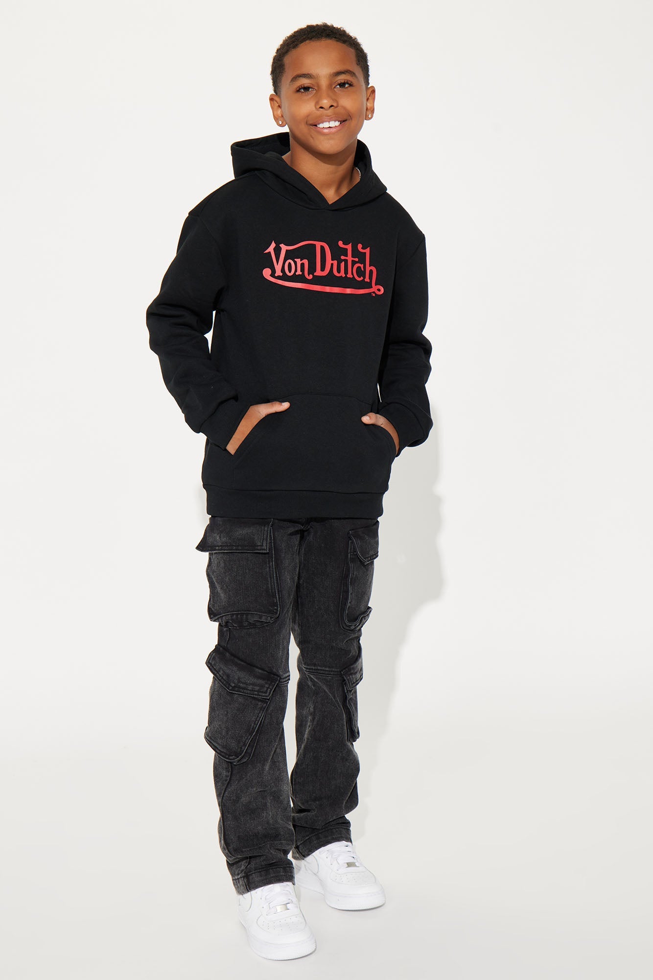Mini Von Dutch Street Hoodie - Black