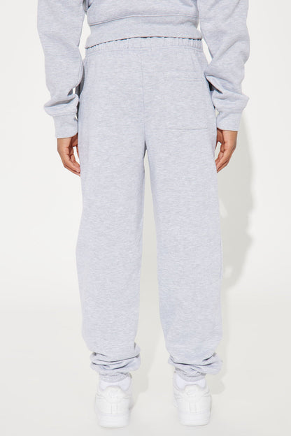 Mini Tyson Oversized Jogger - Heather Grey