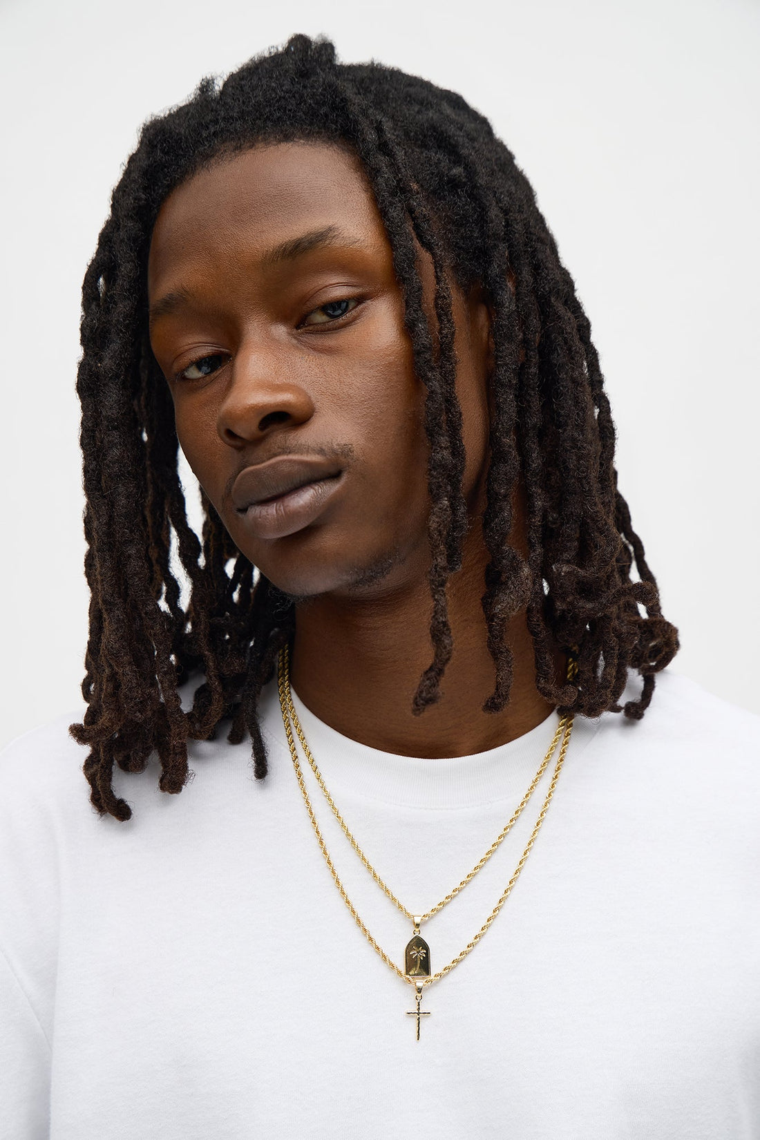 Sunset Two Piece Necklace Set - Gold