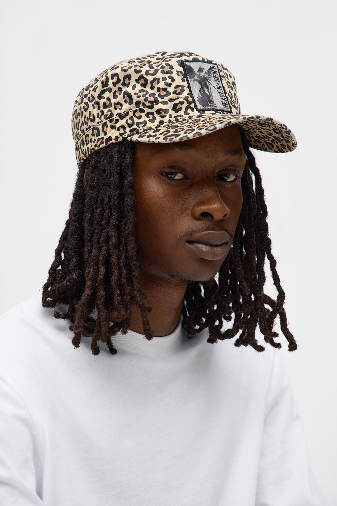 Leopard print Twill Patch Cadet Hat - Multi Color