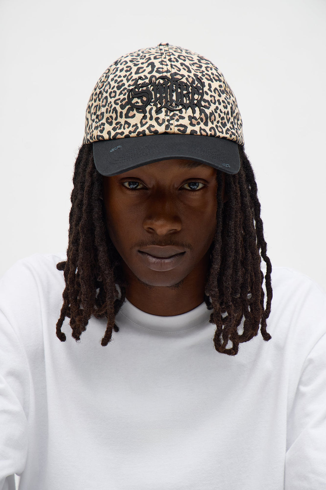 Leopard Print Graphic Baseball Hat - Multi Color