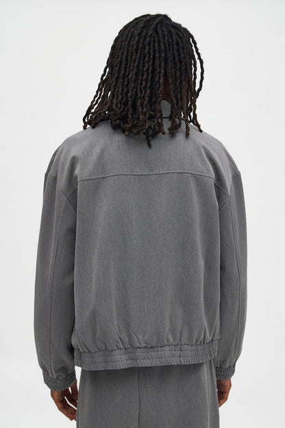 Relaxed Upper East Side Zip Jacket - Charcoal