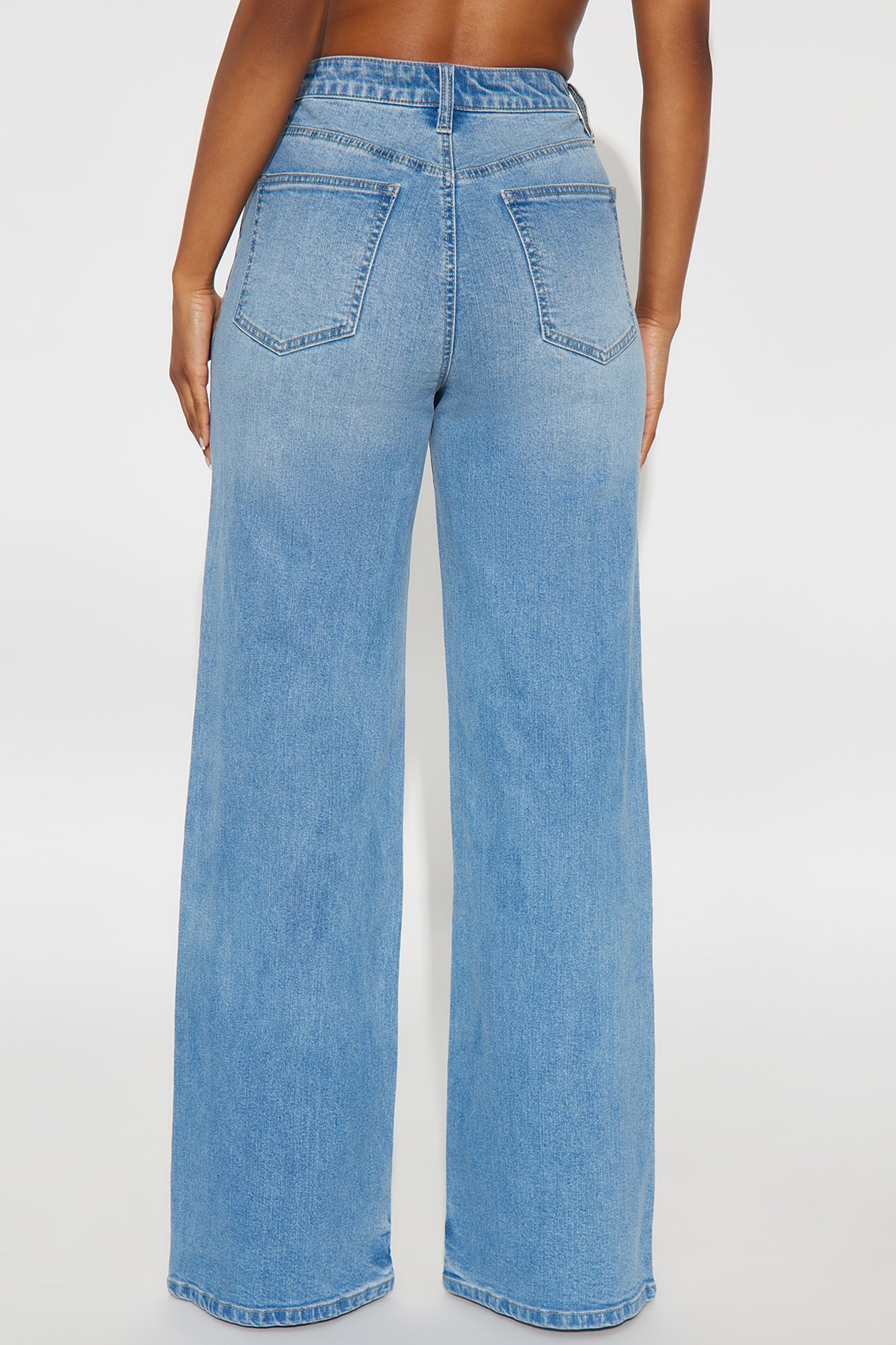 Upper West High Rise Stretch Flare Jeans - Medium Wash