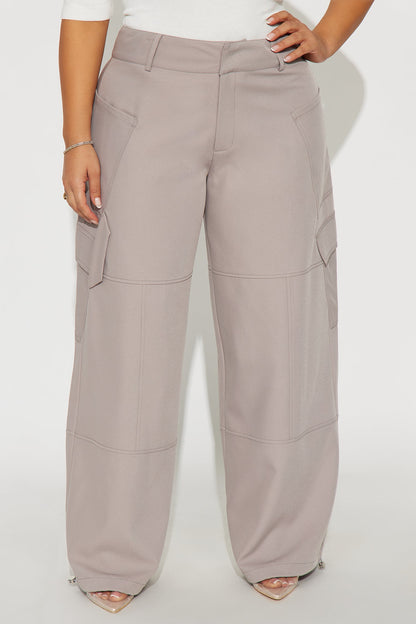 Vera Twill Cargo Jogger Pant 32″ - Stone