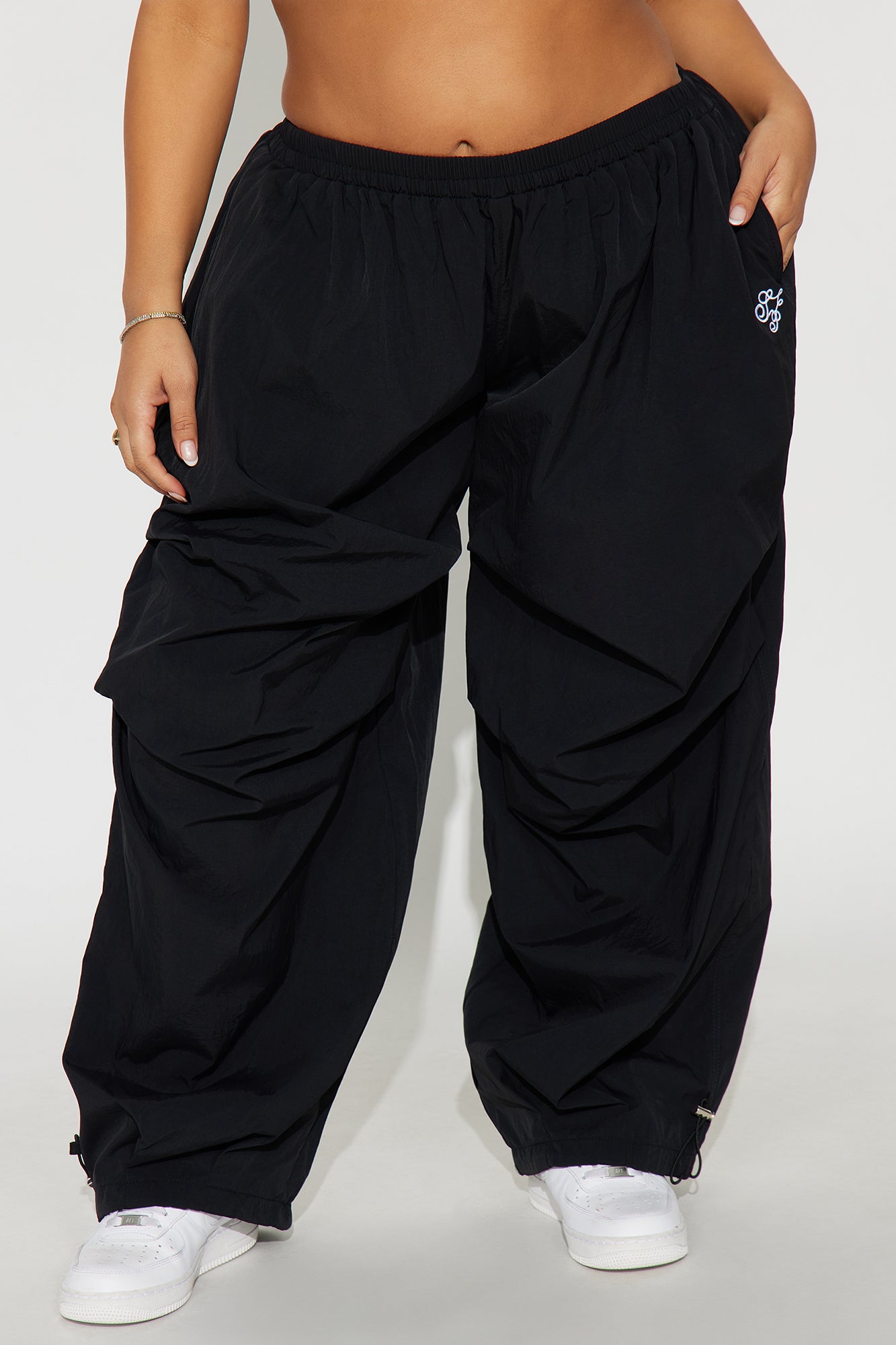 Keep Up Windbreaker Joggers 30″ - Black