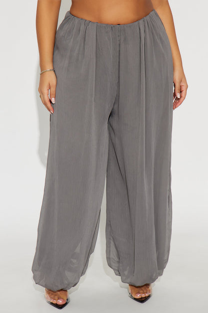 Stella Chiffon Balloon Pants 29″ - Grey