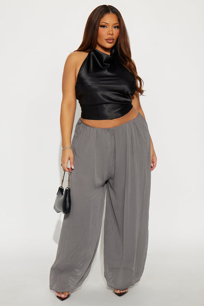 Stella Chiffon Balloon Pants 29″ - Grey