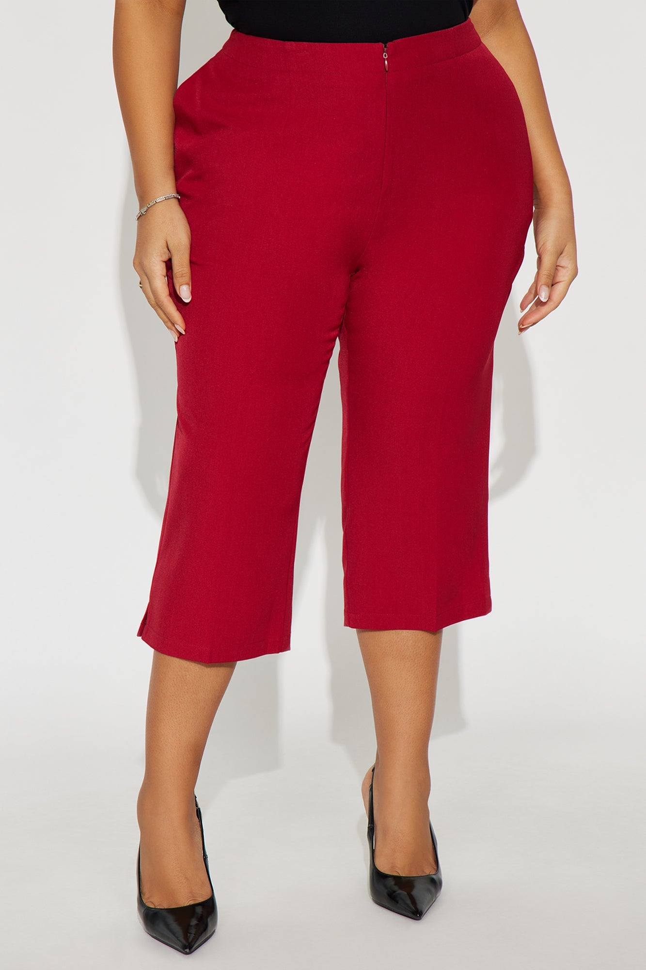 In The Moment Capri Trouser Pant 19″ - Red