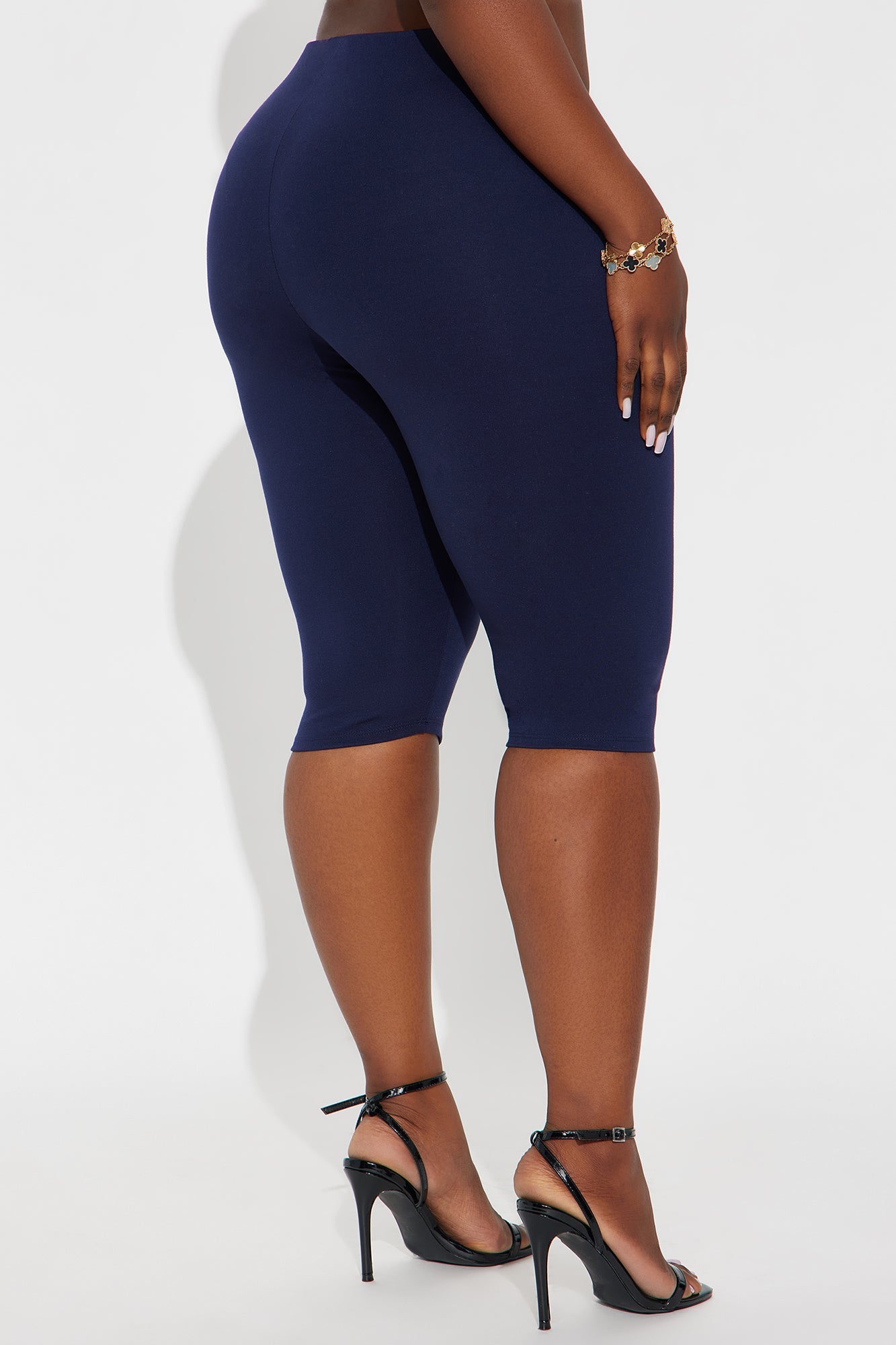 Echo Low Rise Ponte Capri Legging 14″ - Navy