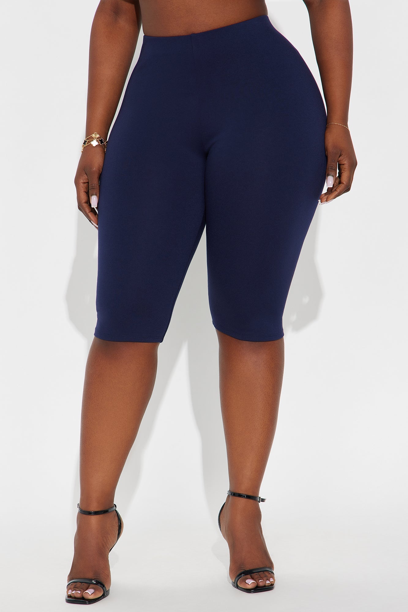 Echo Low Rise Ponte Capri Legging 14″ - Navy