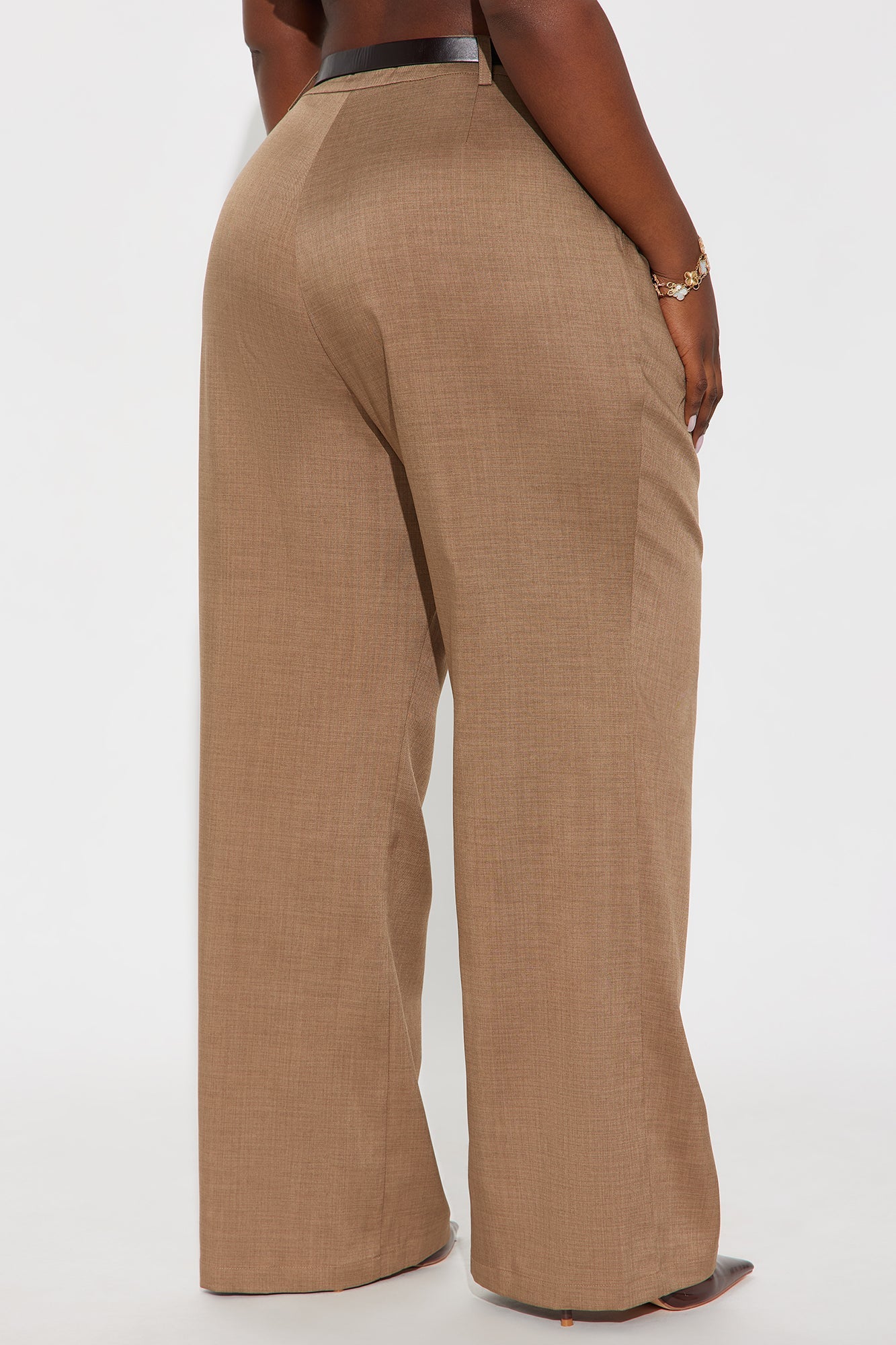 Move In Silence Belted Trouser Pant 32″ - Mocha