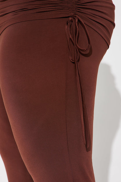 Paloma Wrap Skirt Pant - Chocolate