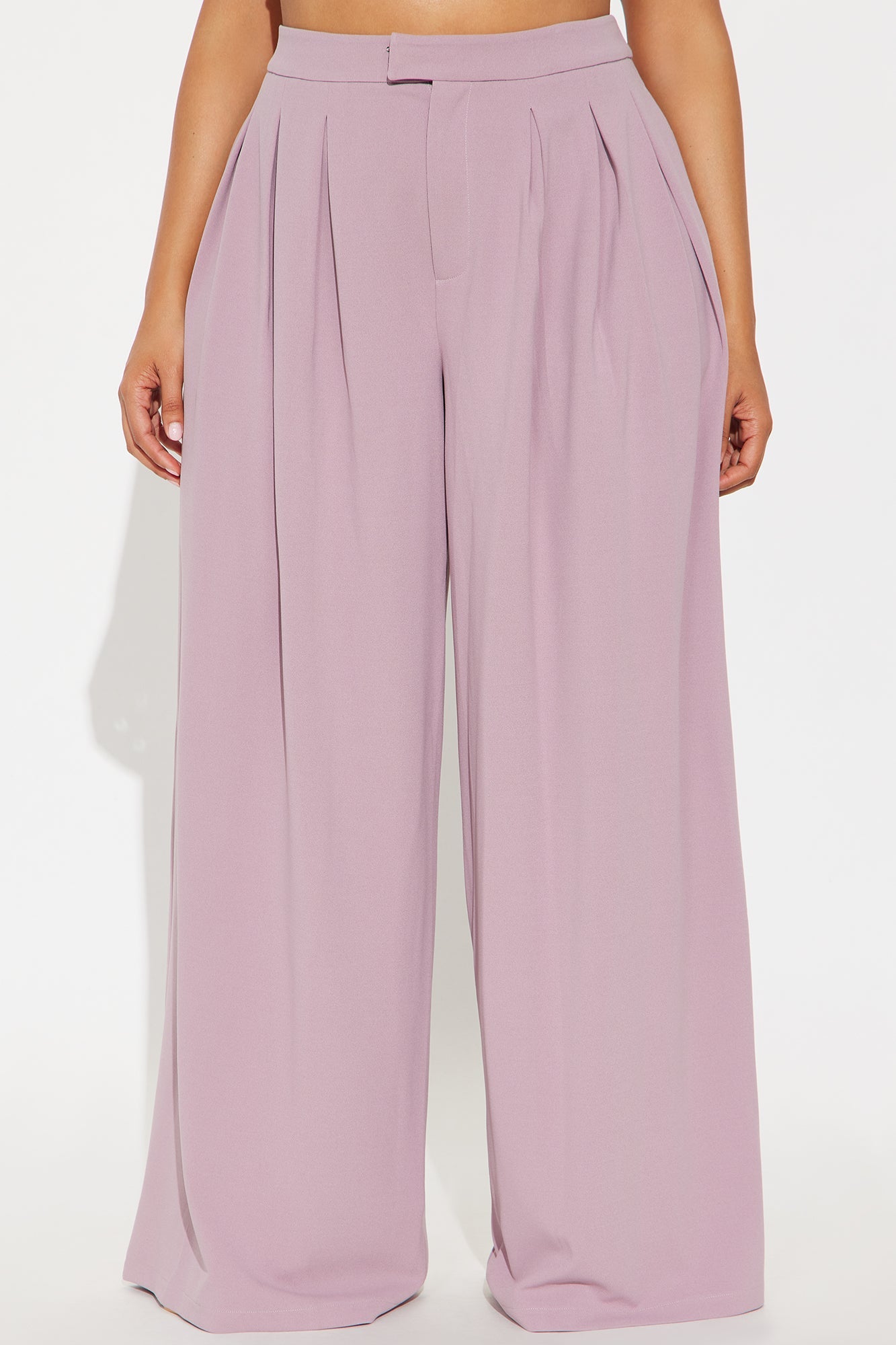 Charlie Wide Leg Trouser 33″ - Violet
