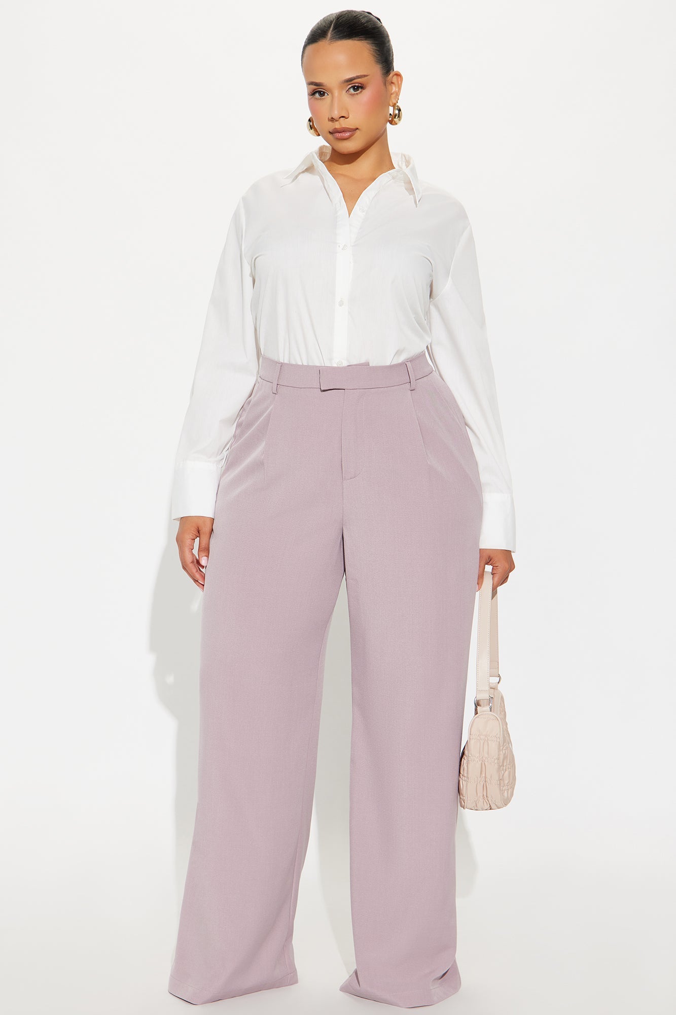Etta Wide Leg Pant 33″ - Orchid