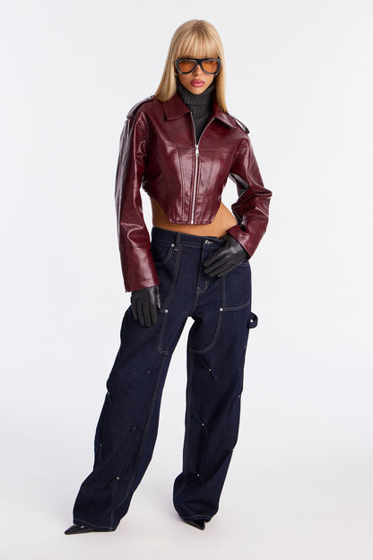 Round The Clock Straight Leg Jeans - Dark Denim