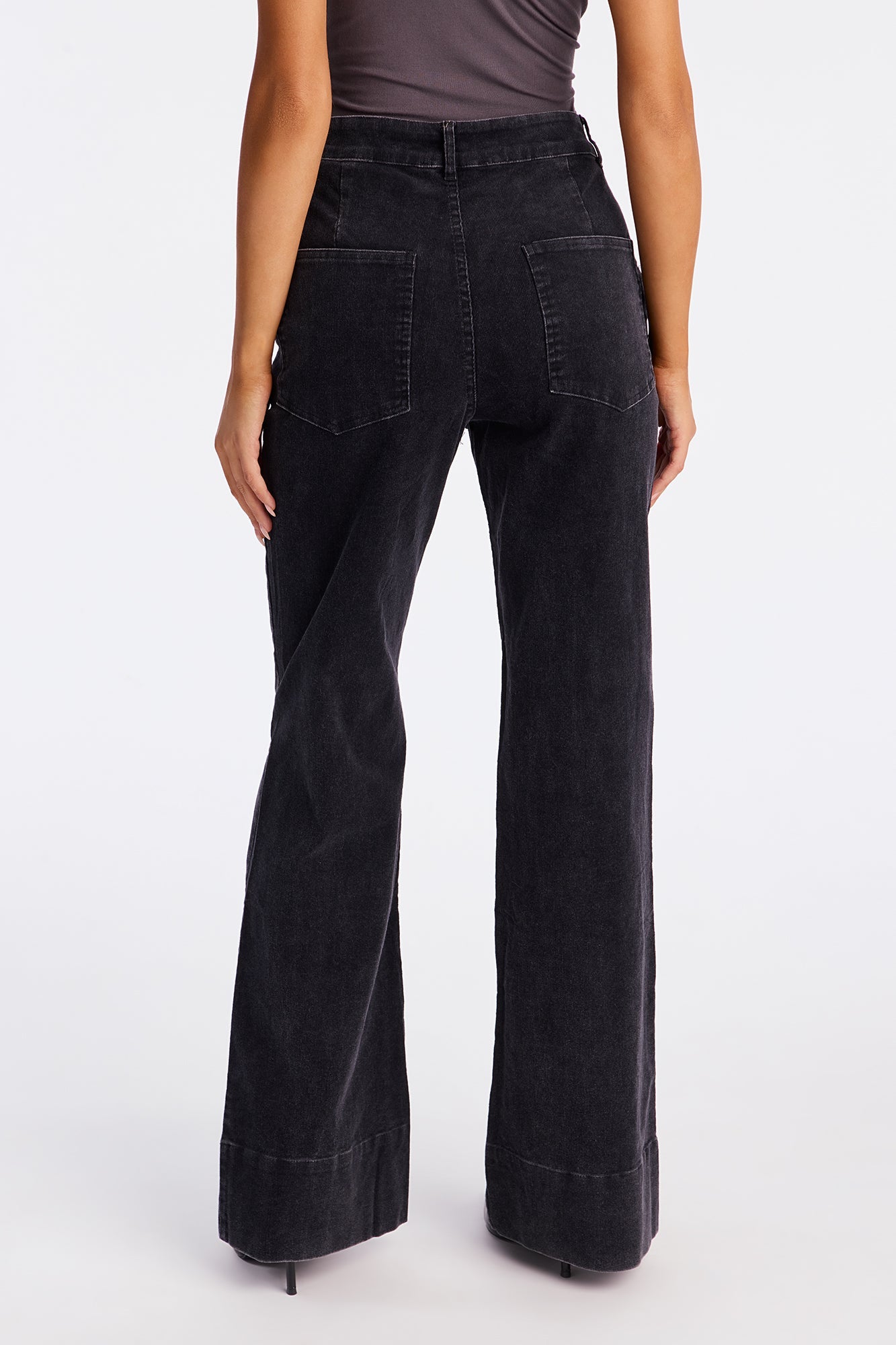 Chasing Sunsets Corduroy Flare Pant 32″ - Black