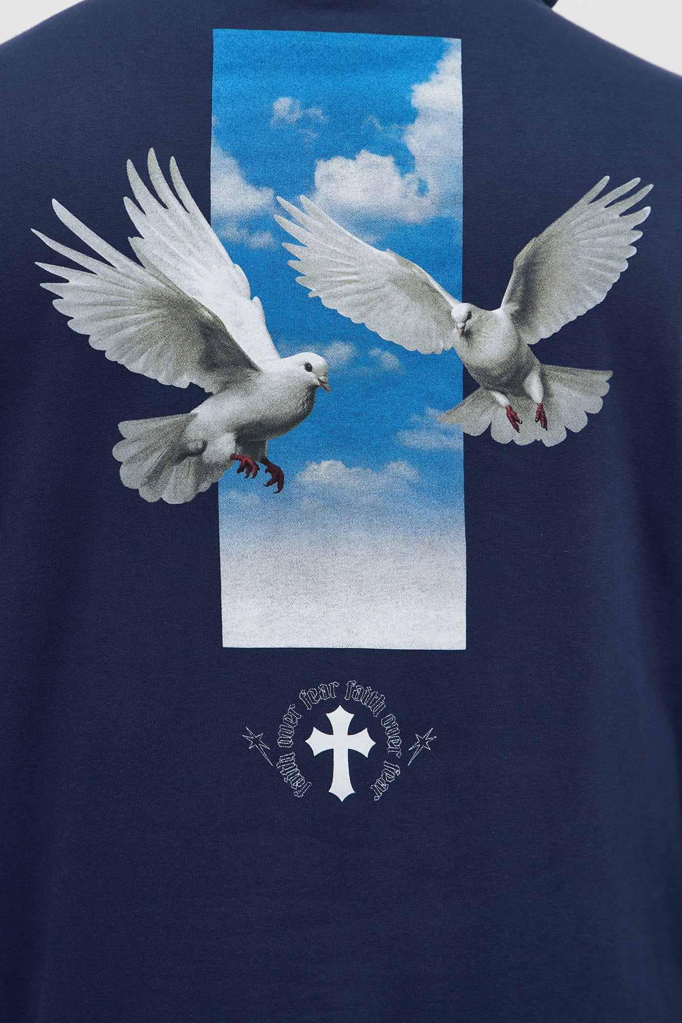 Faith Always Prevails Hoodie - Navy