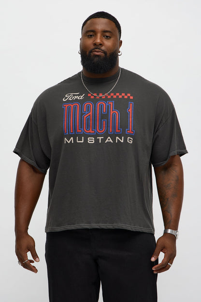 Ford Mach 1 Mustang Boxy Short Sleeve Tee - Black