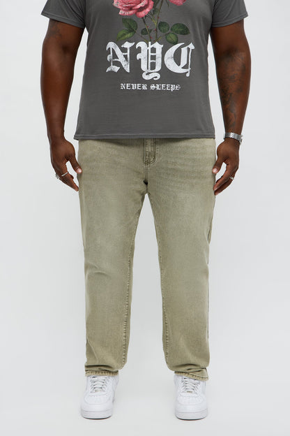 Mercer Slim Stretch Jean - Olive