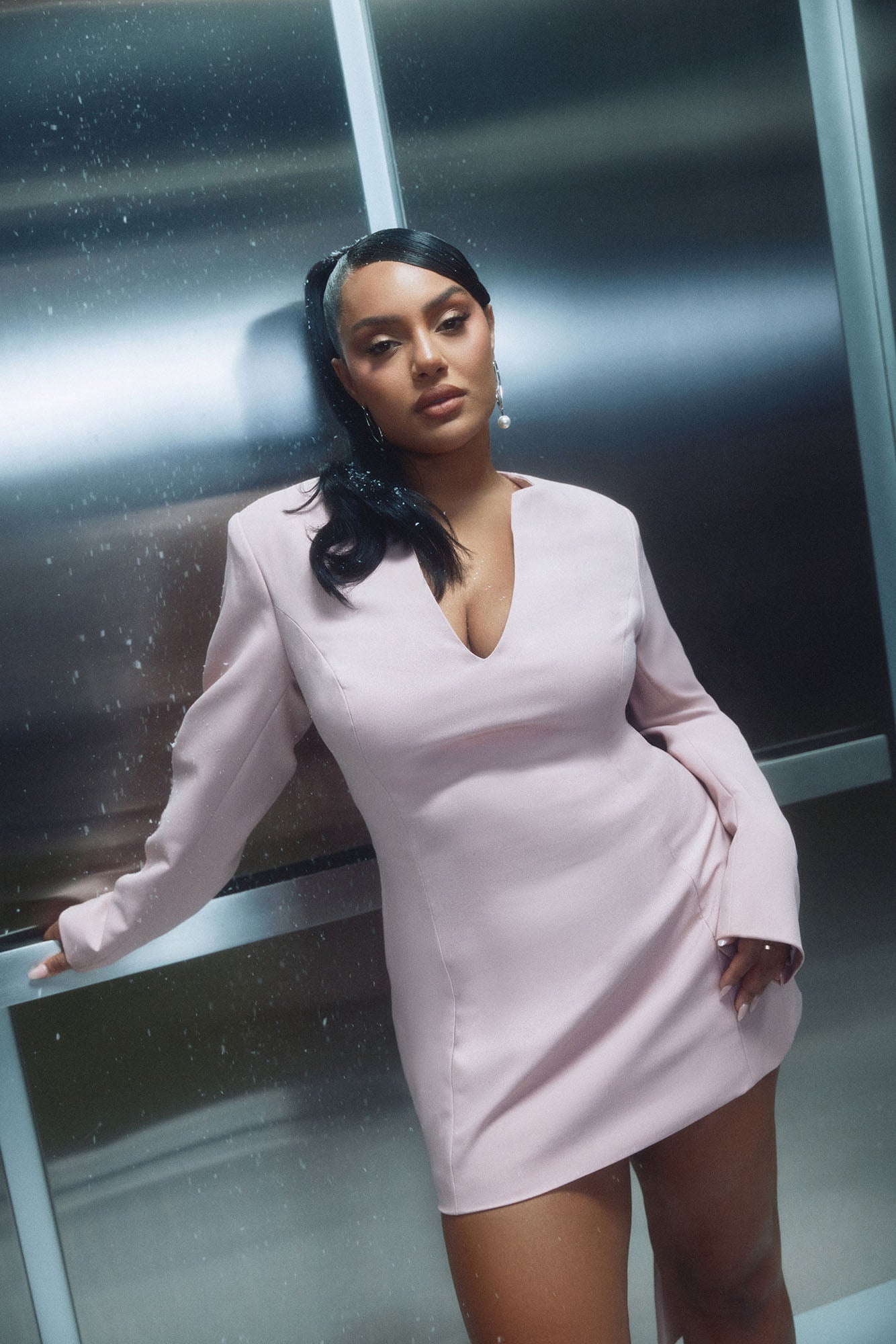 Bow Bae Mini Dress - Pink
