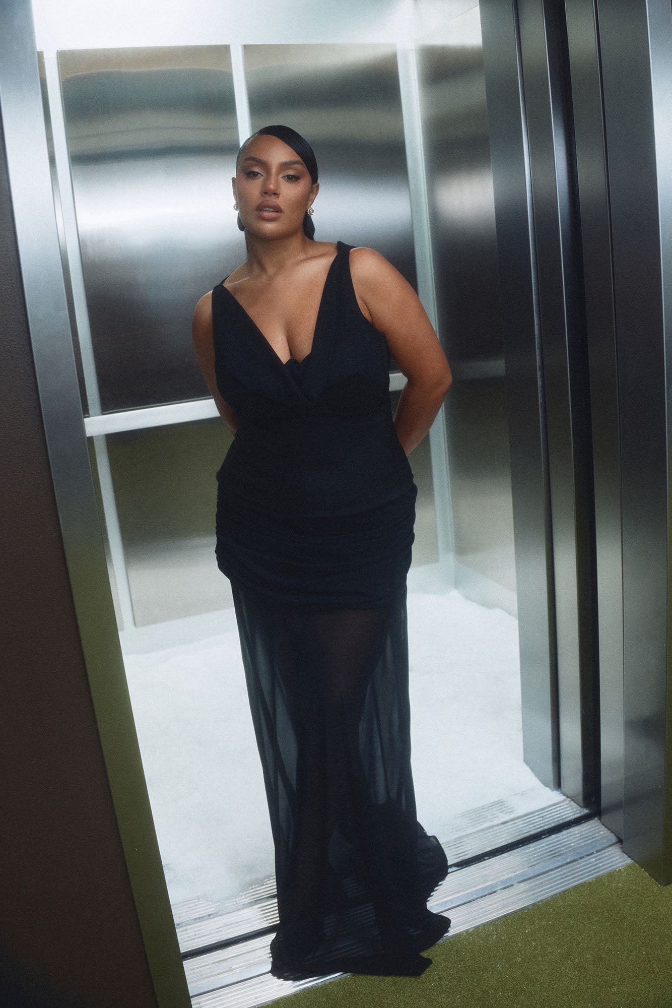Love Language Drop Waist Maxi Dress - Black