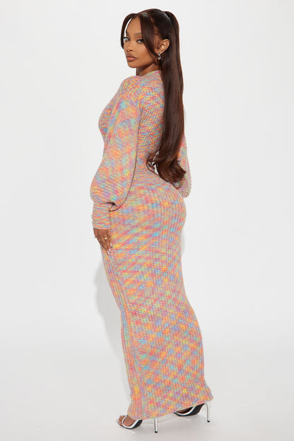 Sami Sweater Maxi Dress - Multi Color