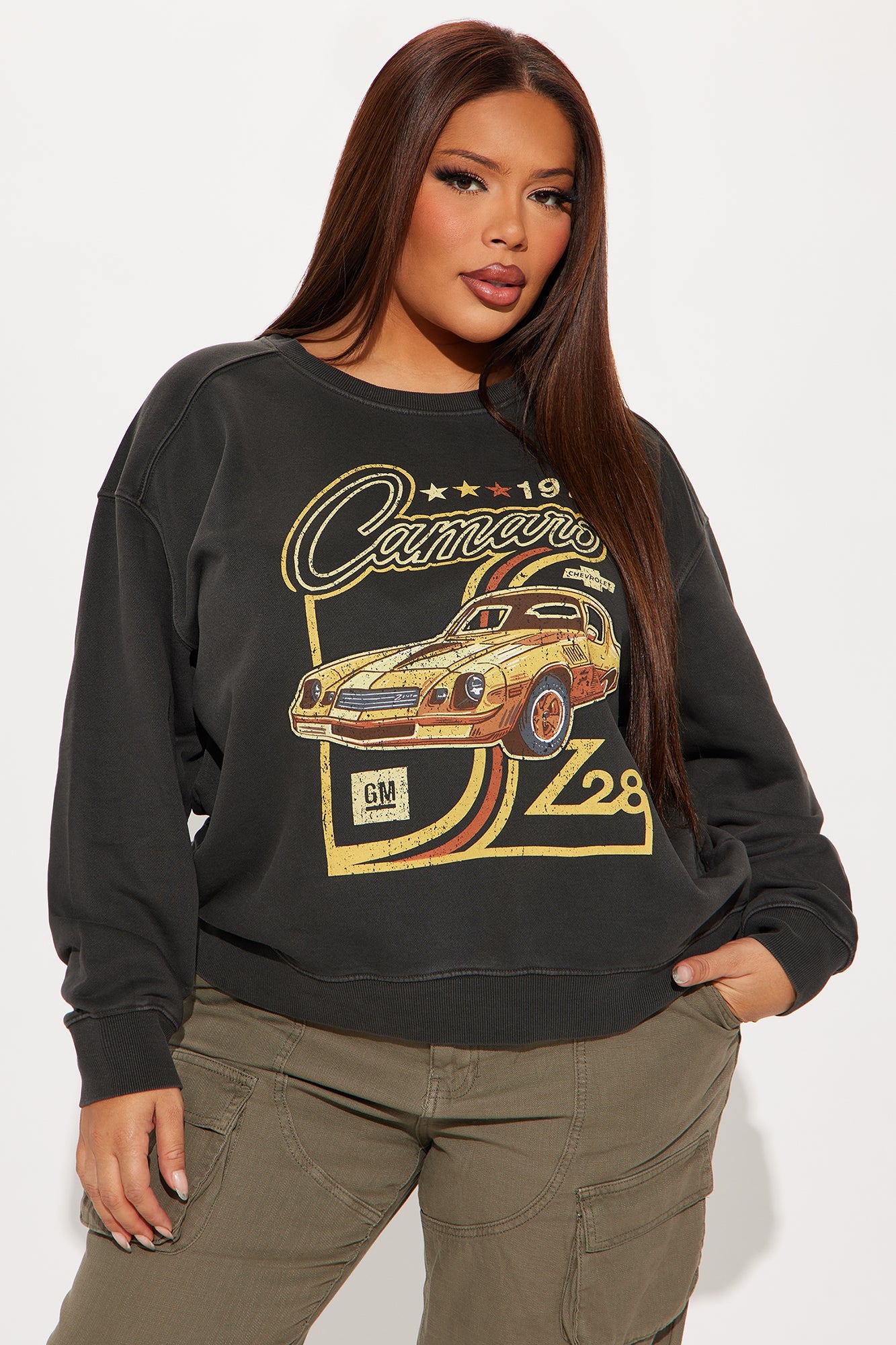 Camaro 1978 Crew Neck Sweatshirt - Black Wash