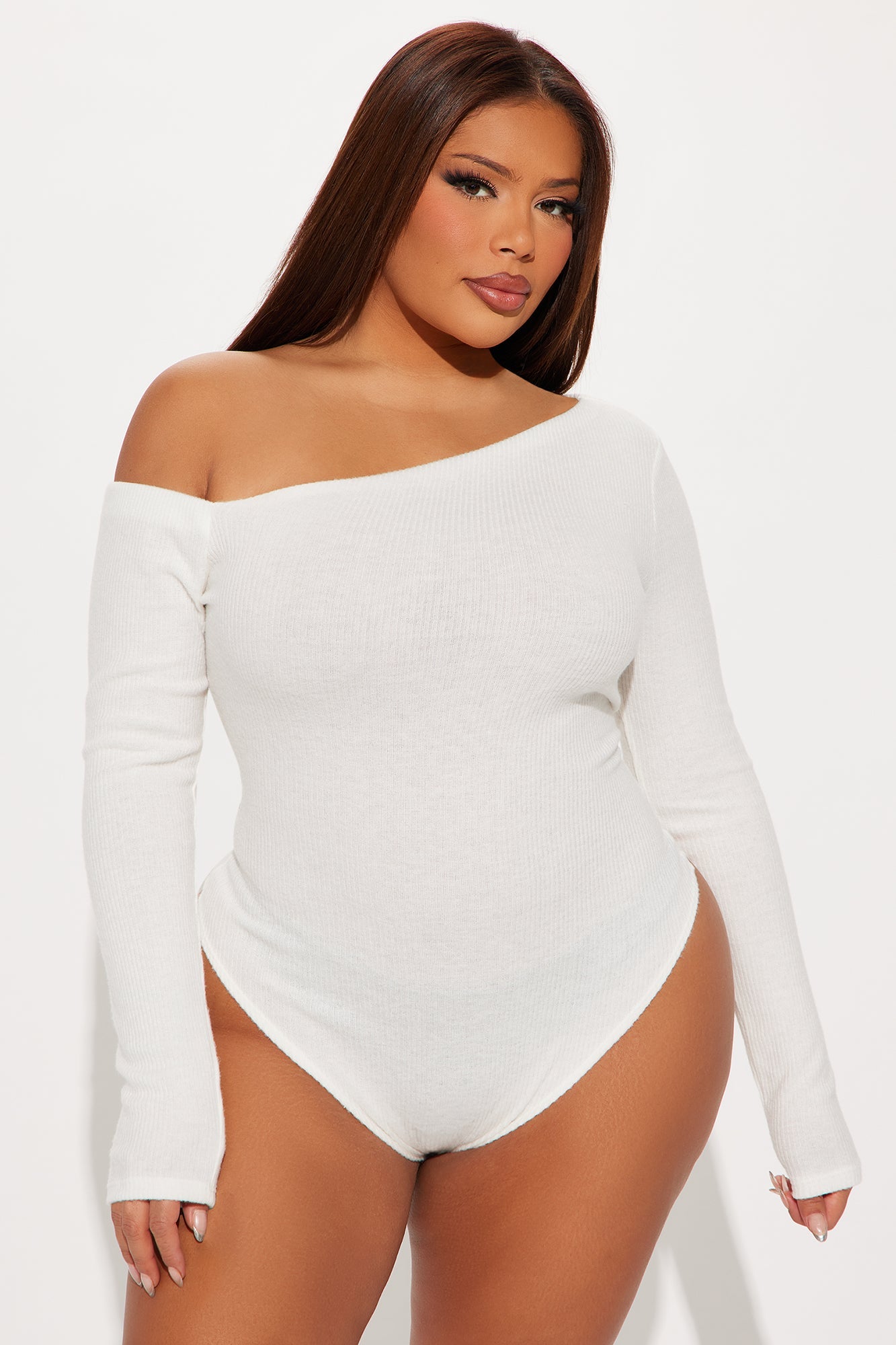 Naomi Ribbed Bodysuit - Ivory