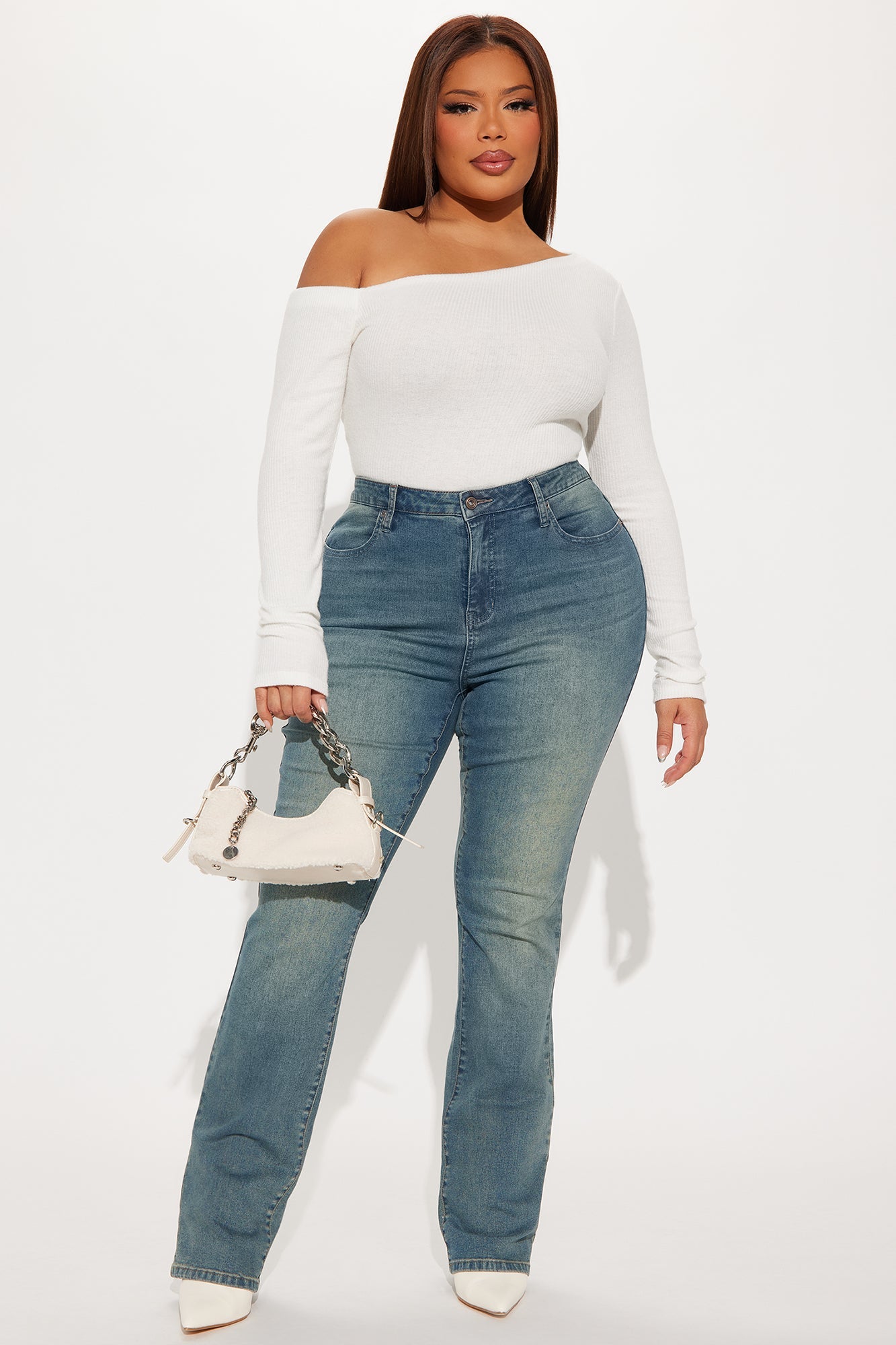 Naomi Ribbed Bodysuit - Ivory