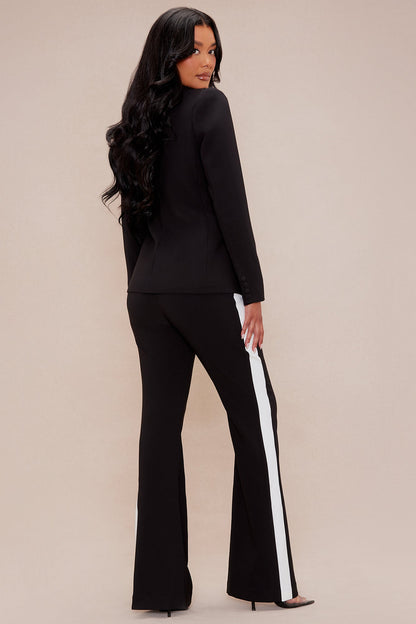 Double Take Suit Set - Black/White
