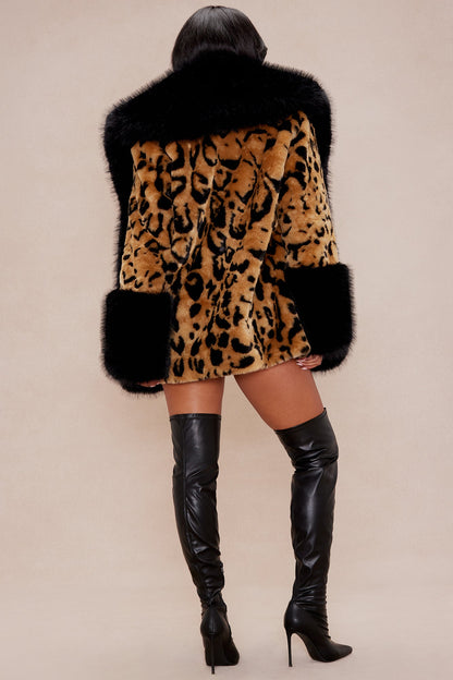 Dakota Leopard Coat - Leopard