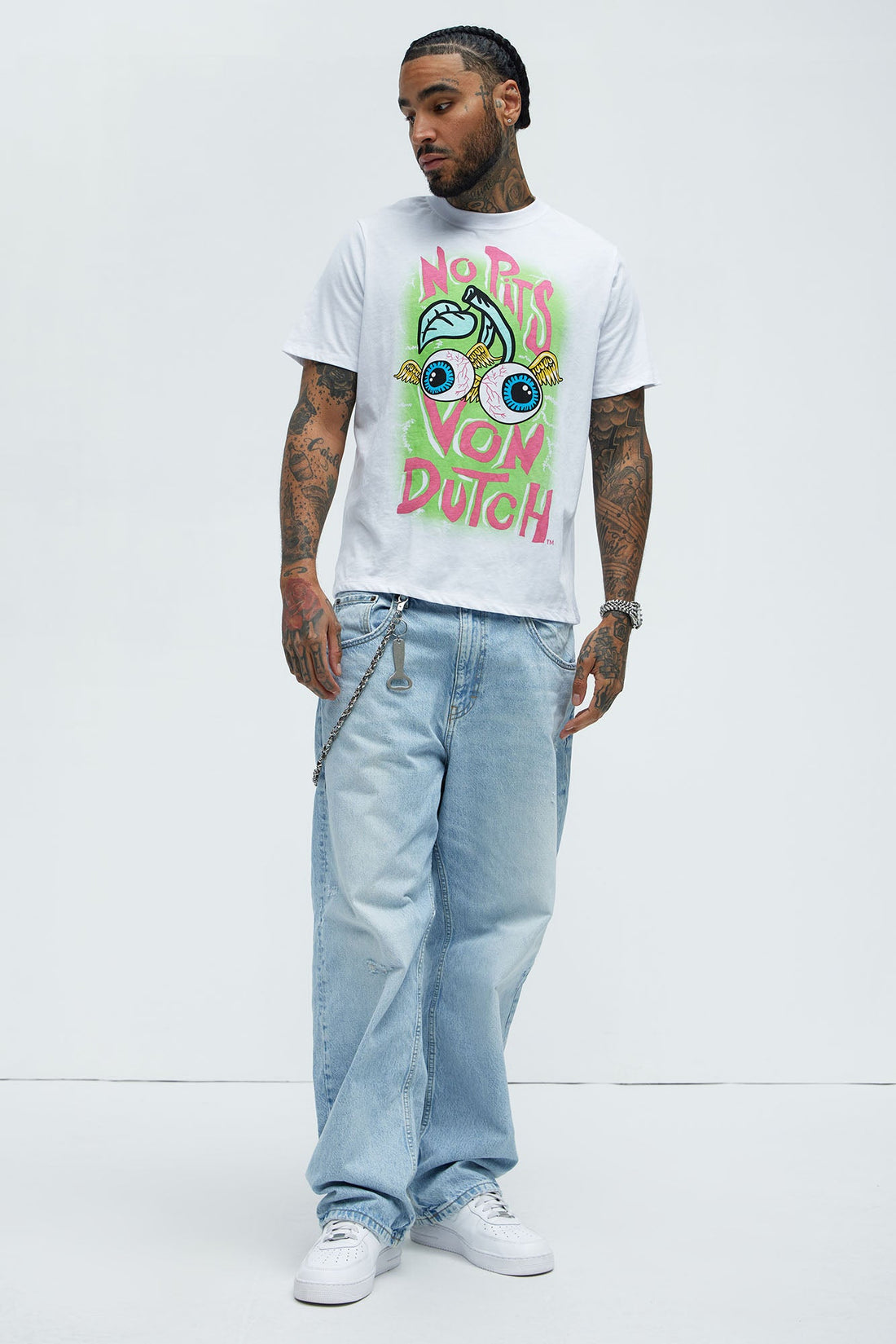Von Dutch No Pits Short Sleeve Tee - White
